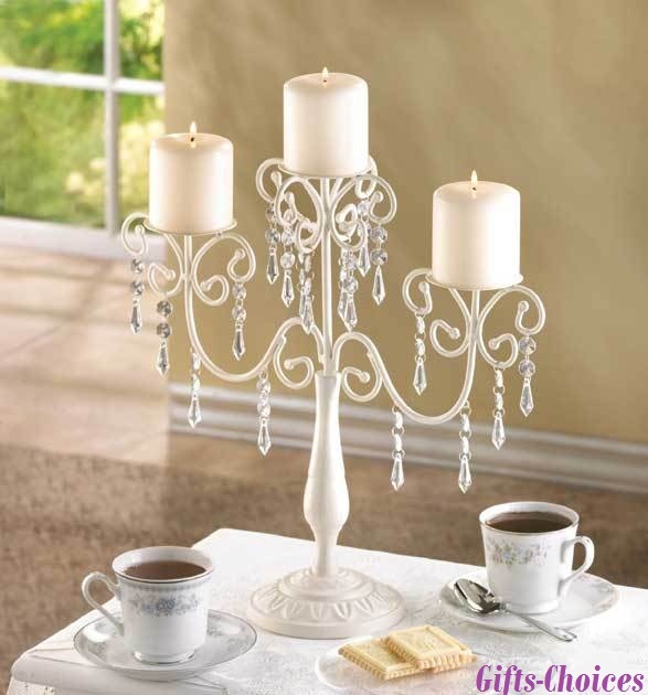 2 Ivory CANDELABRA EVENT WEDDING CENTERPIECES 14 H eBay