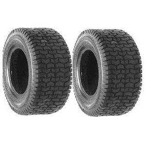 (2) New 15x6.00-6 TURF TIRES 4 Ply Tubeless for Garden Tractor / Rider / Mower