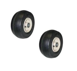 (2) New DECK CASTER WHEEL / TIRE Assemblies for Grasshopper Mower Decks 9x3.50x4