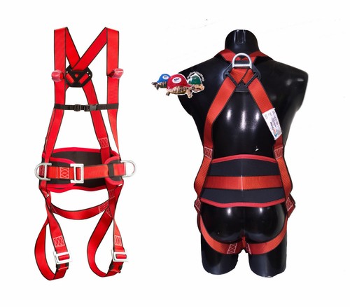 2-Stueck-3-Punkt-Auffanggurt-Fallschutz-Absturzsicherung-Klettergurt-Dachdecker