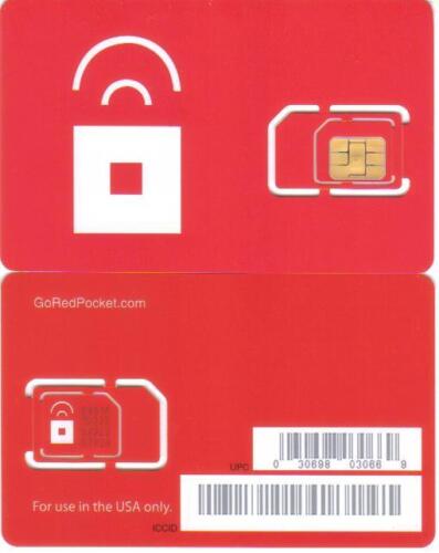 2 X RED POCKET MOBILE DUAL CUT SIM STANDARD OR MICRO SIM CARD in Cell Phones & Accessories, Phone Cards & SIM Cards, SIM Cards | eBay