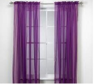 Curtains For Large Picture Windows Purple and Gold Sheer Curtains