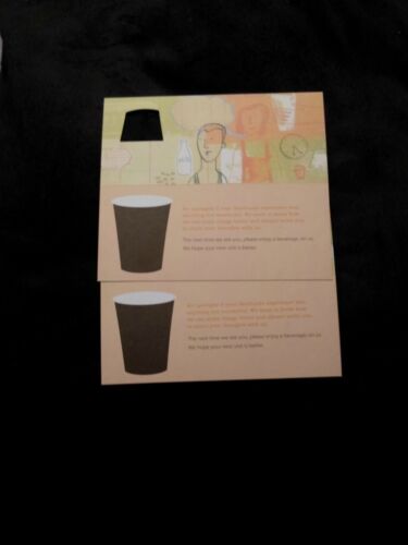 2 starbucks free drink vouchers any kind any size $12.00 + value Free shipping in Gift Cards & Coupons, Coupons | eBay