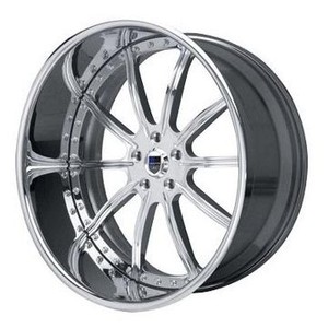  Tire Package on Af130 Af 130 Chrome Multi 2 Piece Rims Wheels Tires Package   Ebay