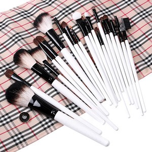  Brush  on Eyebrow Lip Eyeshadow Cosmetic Makeup Brushes Set Kit Soft Case New