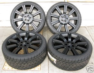 Tire Wheel Packages on 20  Range Rover Stormer Wheel And Tire Package   Black