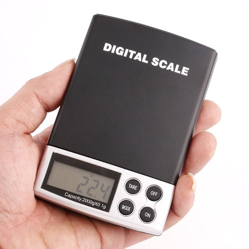 2000g/0.1g LCD Display Digtal Pocket Electronic Scale New