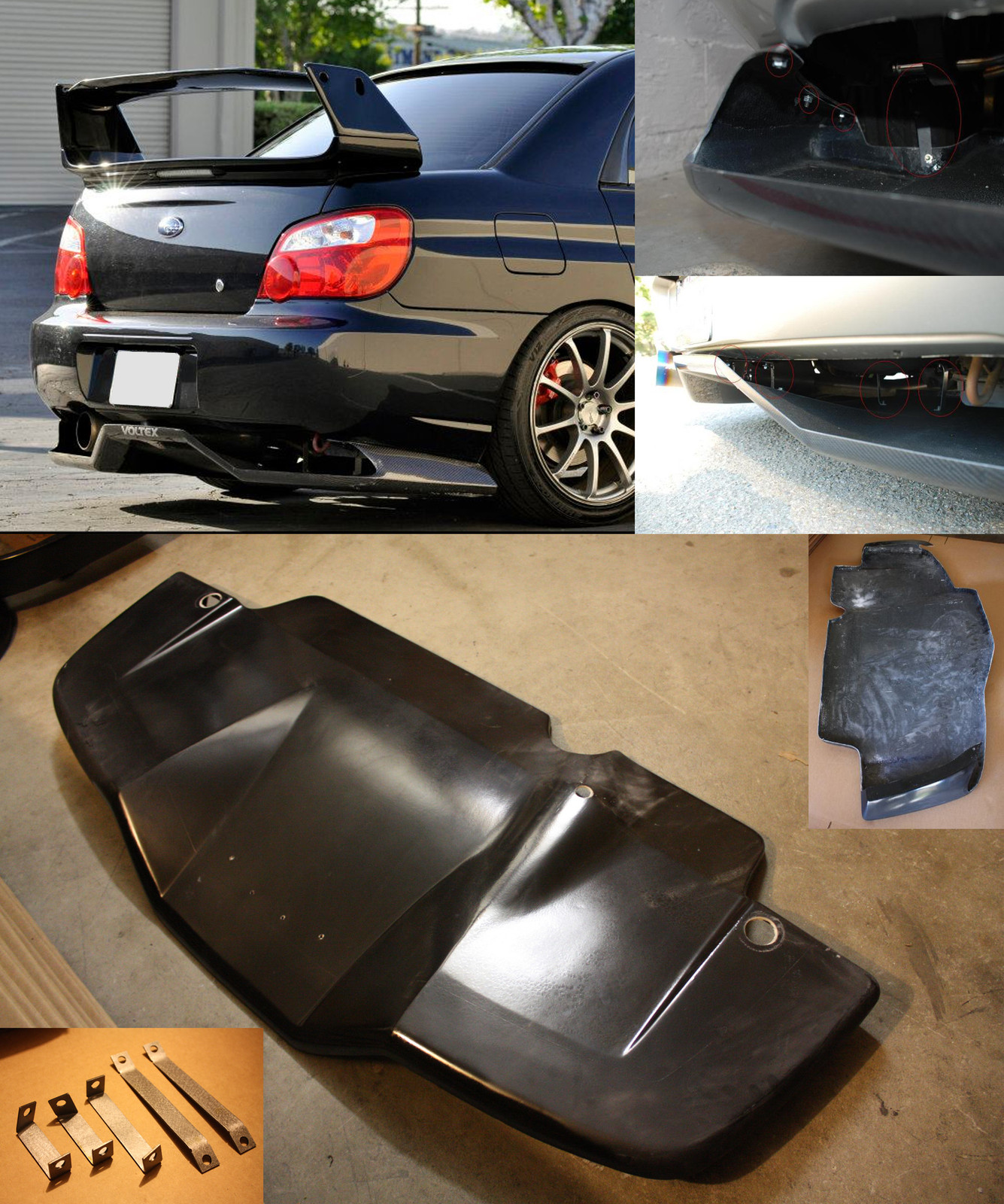 voltex rear diffuser wrx