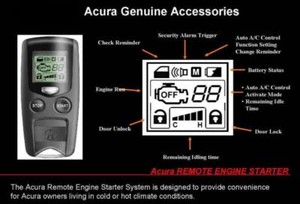 2010 Acura  on 2010 2012 Acura Rdx Factory Remote Start System New   Ebay