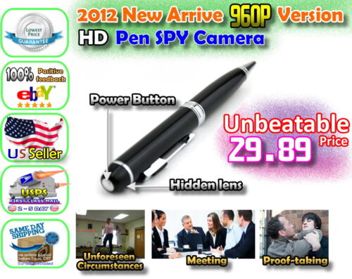 2012 1280P x 960P HD Spy Pen Hidden Mini Camera DVR Video Recorder 3264x2448 in Consumer Electronics, Home Surveillance, Digital Video Recorders, Cards | eBay