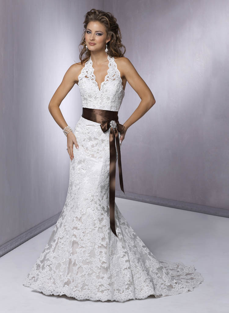 ... New Lace Whiteivory Wedding DressBridal Gown Size:6-8-10-12 --14-16