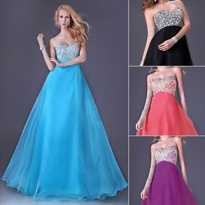 Prom Party Dress on Tulle Formal Evening Party Long Prom Evening Dresses Gown   Ebay