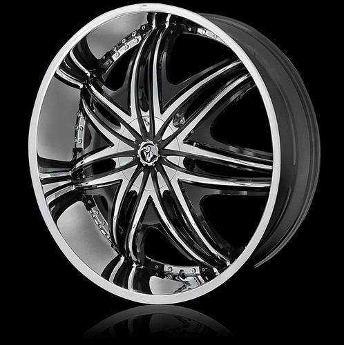 22 INCH DIABLO MORPHEUS RIMS AND TIRES CADILLAC MUSTANG ALTIMA MAXIMA FWD CARS