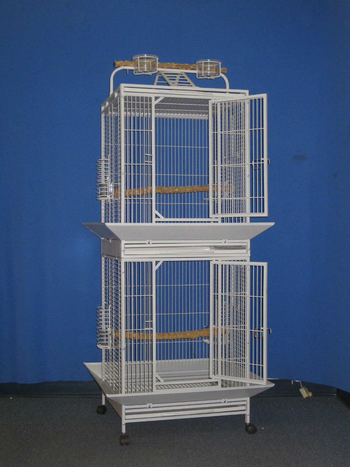 x69 double stack Parrot Bird cage Cages birds stand perch DWI2424 S