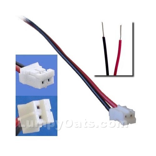 2pcs 2Pin Mini Fan Connector w/ Bare Leads NEW eBay