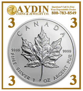Free Canada  Software 2013 on 2013 1 Ounce Each Canadian Silver Maple Leaf Coins Gem Bu Quality
