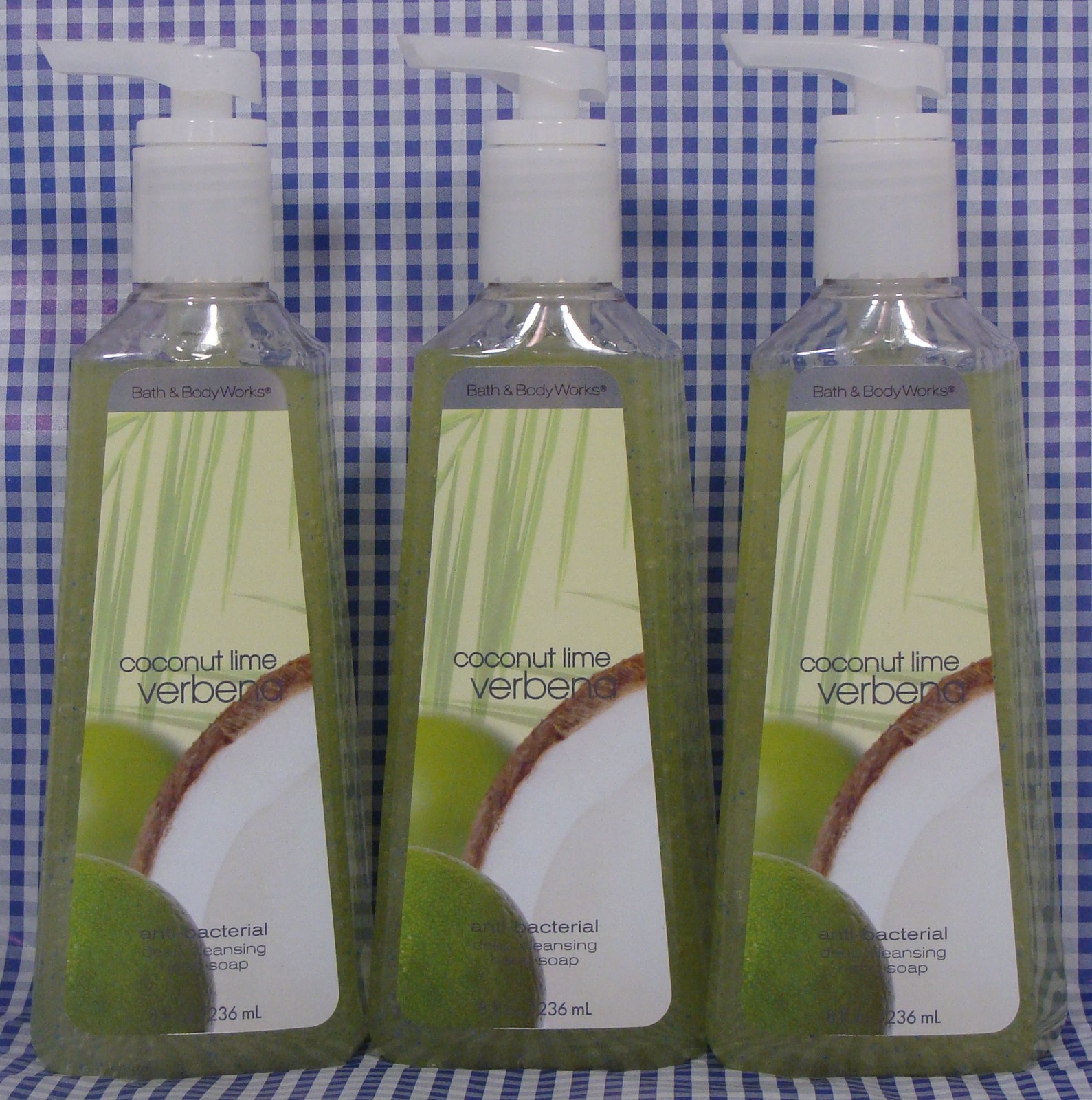 3 Bath & Body Works COCONUT LIME VERBENA Deep Cleansing Hand Soap eBay