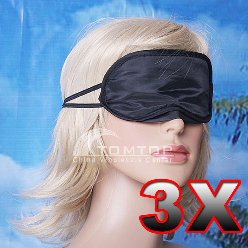 3 PCS Eye Mask Shade Nap Cover Blindfold Sleeping Eyeshade eyepatch Blinder Rest