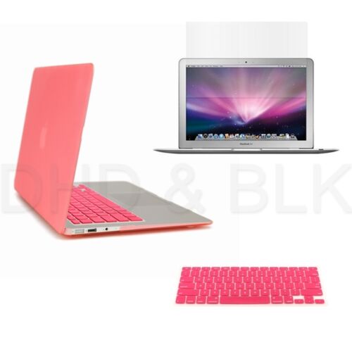 3 in 1 Blue Hard Case for Macbook Air 13" + Keyboard Cover + LED Screen