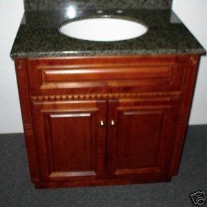 Bathroom Vanities on 30 Inch Bathroom Vanity Cabinet Rich Cherry Finish New   Ebay