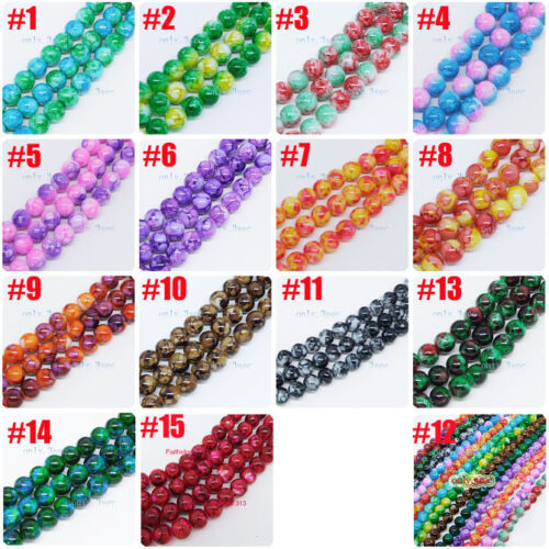 30 pcs 8mm Loose Round Chic Glass Spacer Beads Pick 14 Color -1 Or Mixed DIY G02 in Crafts, Beads & Jewelry Making, Beads, Pearls & Charms | eBay