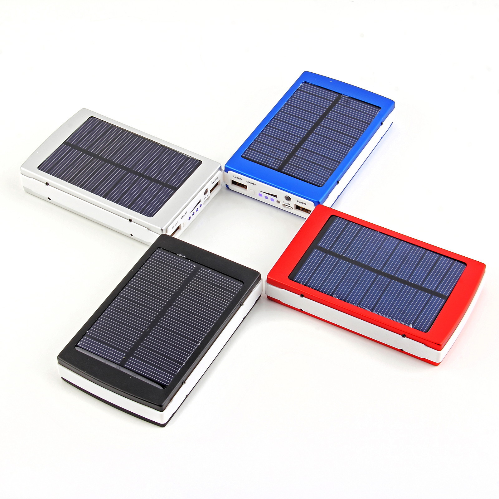 ... USB Solar Panel Power Bank External Battery Charger for iPhone HTC