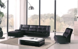 3pc Contemporary Modern Sectional Leather Sofa Set, AM-L702-B