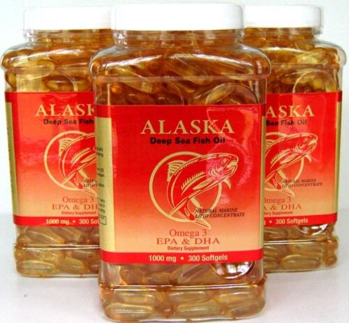 3x Omega 3 =900caps,Alaska Deep Sea Fish Oil, EPA DHA, in Health & Beauty, Dietary Supplements, Nutrition, Vitamins & Minerals | eBay