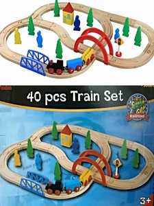  WOODEN TRAIN SET New - Bigjigs Brio Thomas the Tank ELC compatible