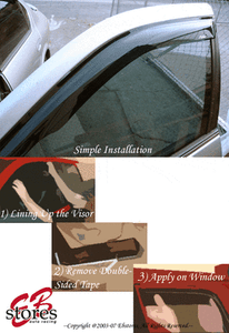 2005 Nissan altima window visors #4