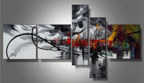 5P MODERN ABSTRACT HUGE WALL ART OIL PAINTING ON CANVAS No frame in Art, Wholesale Lots, Paintings | eBay