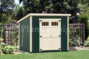 Deluxe Shed Plans Modern Roof Style D0608M Material List 