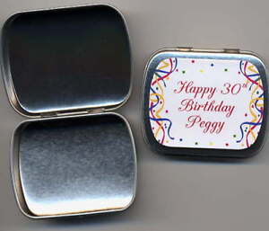 60th Birthday Party Supplies on 60th 70th 75th Birthday Party Favors Mint Tins 3 Design   Ebay