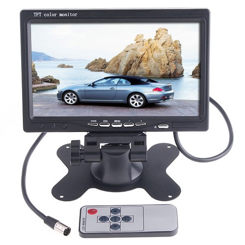 7' TFT LCD Car Rear View Backup Camera DVD Auto Reverse Headrest Monitor