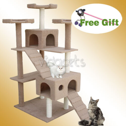 72" Cat Tree Condo Furniture 015 Scratch Post Pet House in Pet Supplies, Cat Supplies, Furniture & Scratchers | eBay