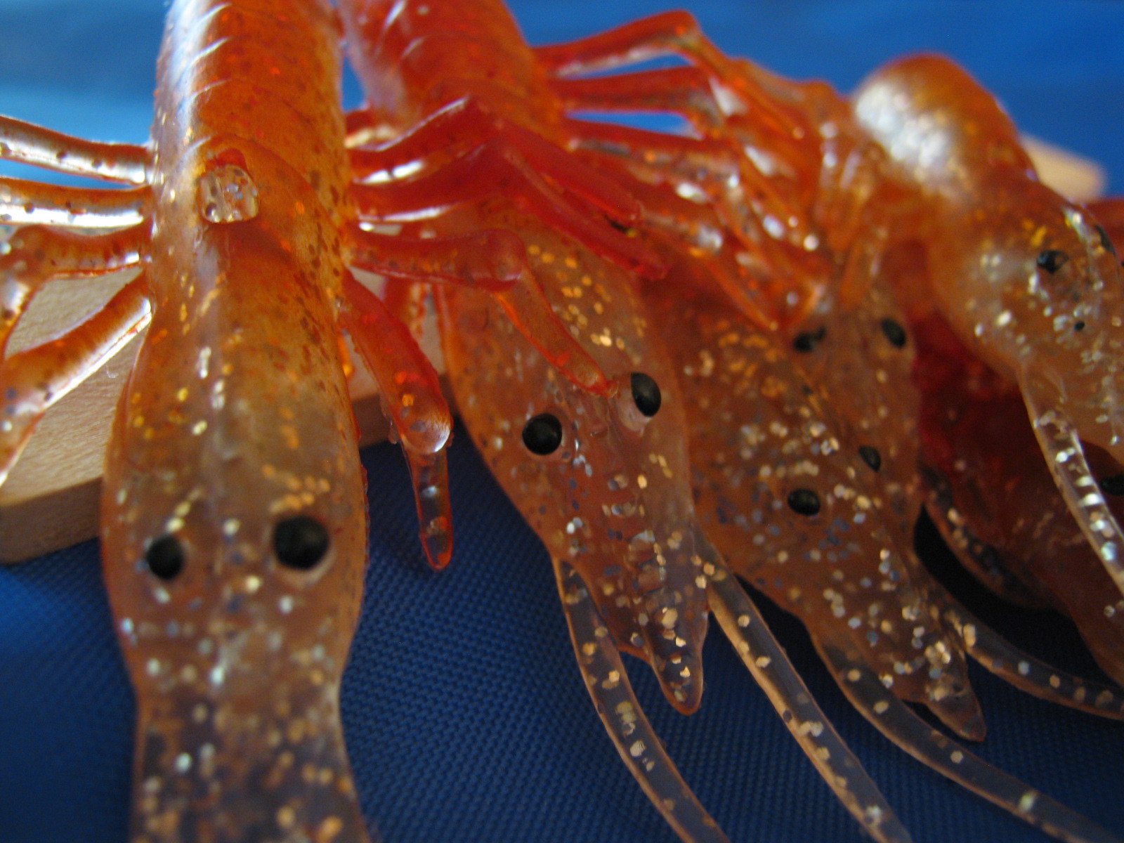 8 LifeLike Artificial Shrimp Bodies 3" Redfish Jig Head Bait Lure Red Salmon eBay