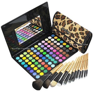  Makeup Brushes on Eyeshadow Palette 12 Pcs Makeup Brush African Leopard 588e 177l   Ebay