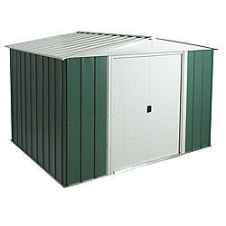 Details about 8x10 Metal Shed Double Lockable Doors Outdoor Storage