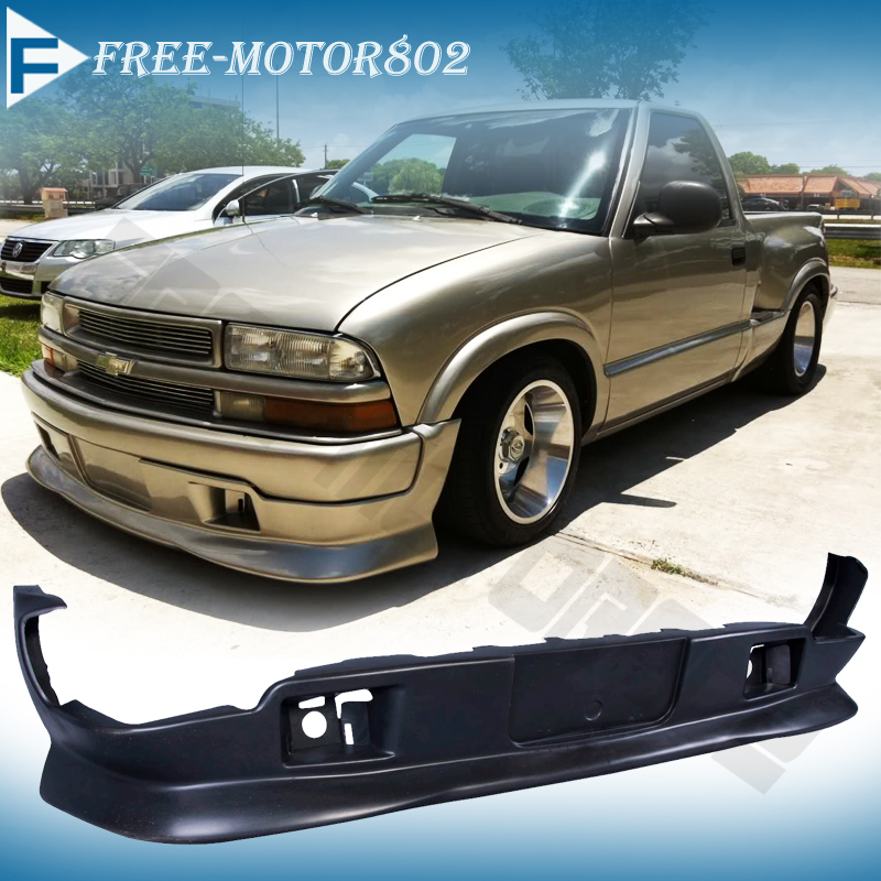 9804 CHEVY S10 GMC EXTREME STYLE PU URETHANE FRONT BUMPER LIP SPOILER