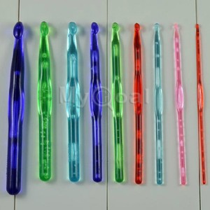 ... Pointed Handled Crochet Hooks Knitting Needles Stitches Set eBay