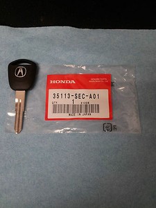 Acura  2004 on Acura Factory Blank Immobilizer Key 2004 2006 Tl 2004 2008 Tsx   Ebay