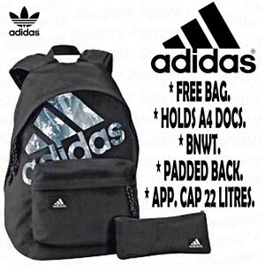 school bags men
 on ... BLACK ADISCAPE MENS / BOYS BACKPACK RUCKSACK SCHOOL BAG SET + FREE BAG