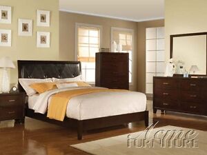 Acme Furniture Manhattan Black Queen Bedroom Bed Set 19540Q 4 Piece