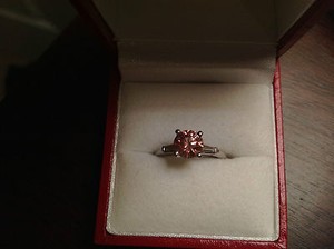 Wedding Ring Appraisal on 44ct Pink Diamond Platinum Wedding Ring Appraisal Included   Ebay