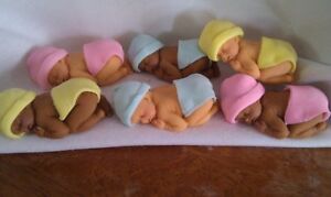 Baby Shower Favor Cake on Baby Shower Cake Topper Edible Fondant Favor  12    Ebay