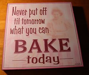 Home Decor Signs on Cupcake Bakery Cafe Shop Kitchen Cake Baker Home Decor Sign New   Ebay