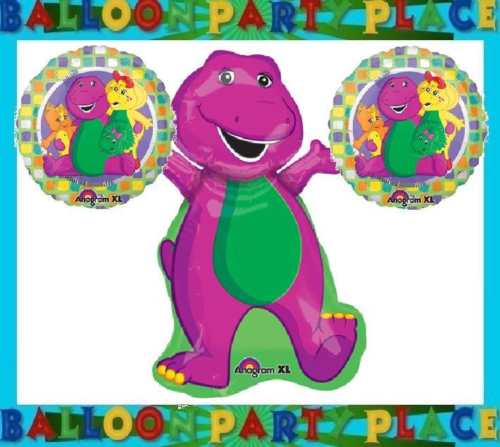 Barney The Purple Dinosaur Birthday Party Supplies Mylar Balloons