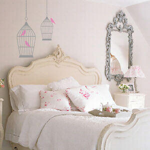 Vintage Wall  on Bird Cage Vintage Shabby Chic Syle Wall Art Sticker Decal Bc4   Ebay