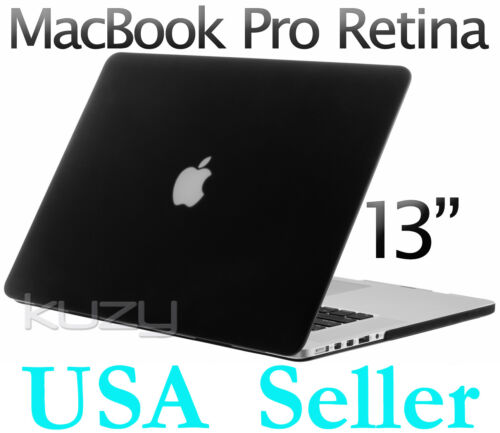 BLACK Rubberized Hard Case Cover MacBook Pro 13.3" Retina Display 13-Inch A1425 in Computers/Tablets & Networking, Laptop & Desktop Accessories, Laptop Cases & Bags | eBay