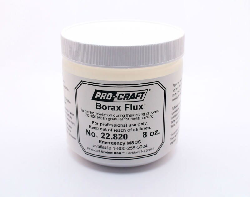 BORAX FLUX GRANULAR 8 Oz JEWELRY MELTING CASTING SOLDERING CONTROL